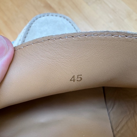 NWOT Oliver Cabell Tan Suede 'Drivers' Slip On Shoes Size 12 US/45 EU - Picture 9 of 9